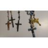 Image 3 : Lot Of (6) Rosaries Brown Colored Rosary Has .925 Sterling Pieces 