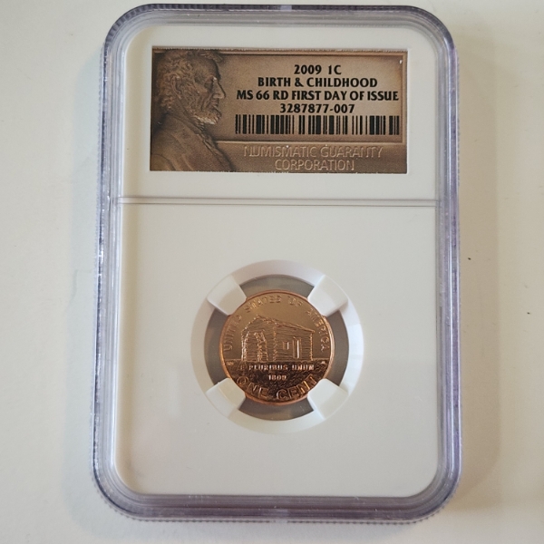 2009 Lincoln Cent Birth & Childhood NGC MS 66 RD FDOI