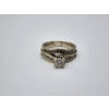Image 5 : Beautiful 14K White Gold Wedding Ring With ~0.50ct Diamonds (Main Stone ~0.35ct) TW: 5.2g
