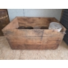 Image 2 : Vintage Wood Crate With Vintage Oil Cans