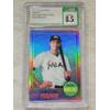 Image 1 : 2017 Topps Heritage Chrome 8.5 NM/Mint+ #THC-466 Christian Yelich