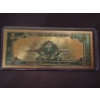 Image 2 : Abraham Lincoln $5.00 Gold Back .999999 - 24K Note In Protective Holder - Mint Condition