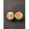 Image 1 : 2 - Vintage Cleveland Browns Promotional Advertising Marbles - Excellent Condition