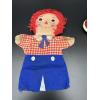 Image 2 : Raggedy Ann Collectibles - Raggedy Andy Hand Puppet - Plaster Chalkware Raggedy Andy and Ann Faces 