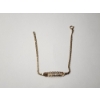 Image 2 : Cute "Love You" 14K Yellow Gold 6.5in Bracelet TW: 1.6g