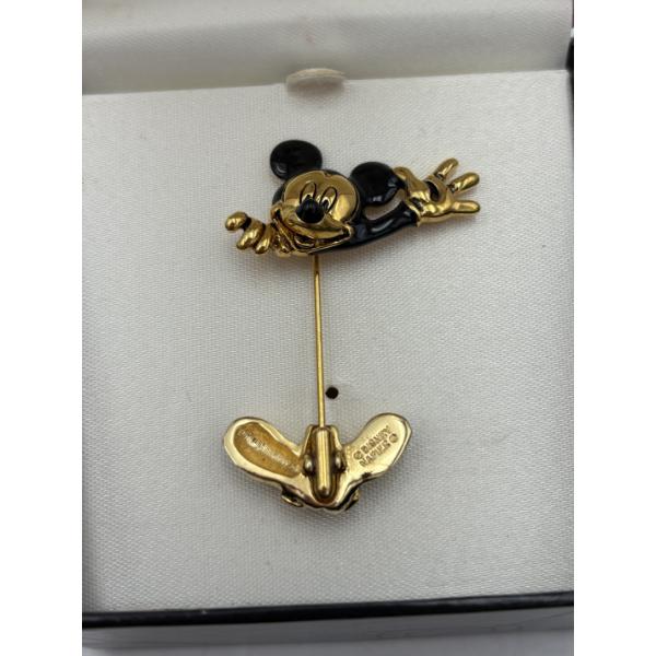 Disney Napier Mickey Mouse Stick Pin - Gold-tone metal - Disney Napier Stamp