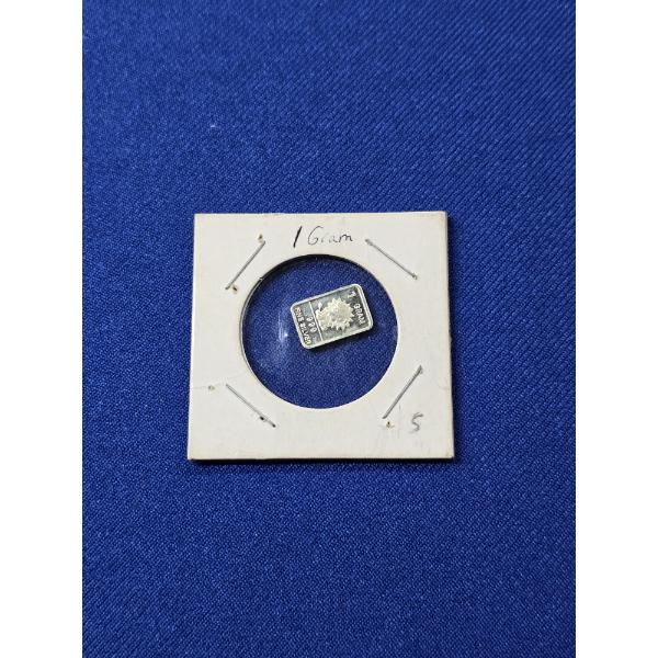 LION 1 Gram .999 Fine Silver Bullion Bar