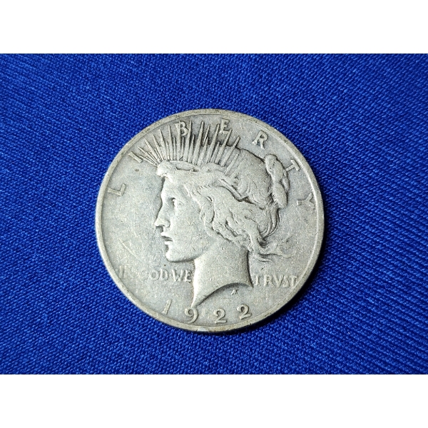 1922-D 90% Silver Peace Dollar