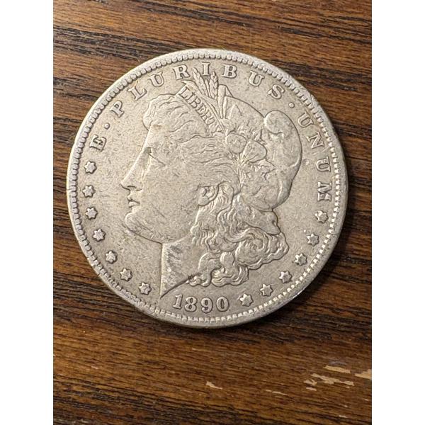 90% Silver - 1890-S Morgan Silver Dollar - FV $1.00 - Mintage 8,230,373