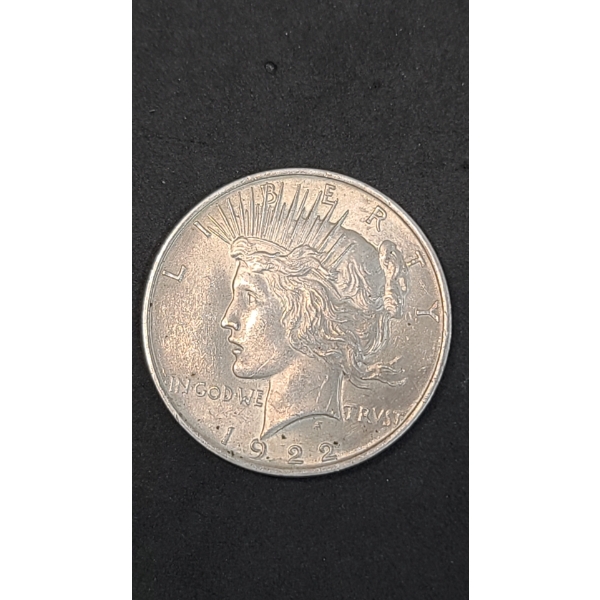 1922-P 90% Silver Peace Dollar