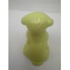 Image 2 : Adorable Degenhart Uranium Glass Dog Figurine - Lite Daffodil - ~2.5 inches