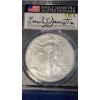 Image 2 : 2021-W PCGS SP70 Type 2 First Day Of Issue 1 oz Burnished Silver American Eagle - Signed 