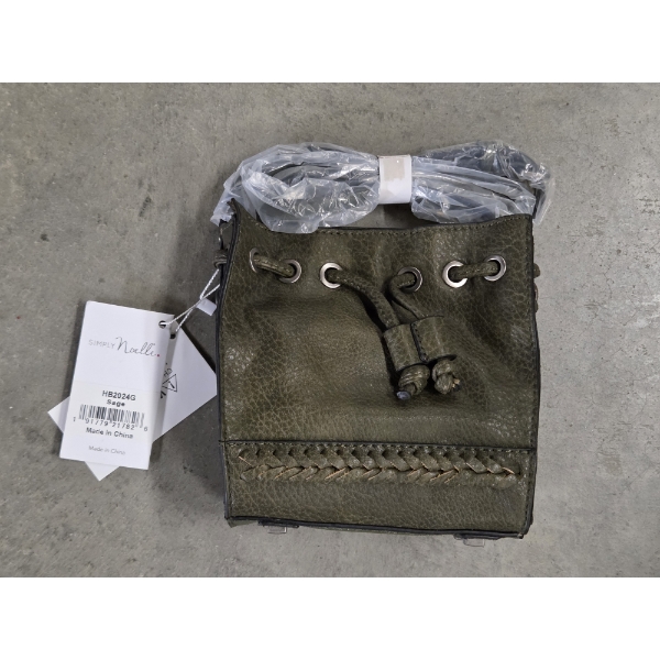 New Simply Noelle Leather Look Sage Small Purse