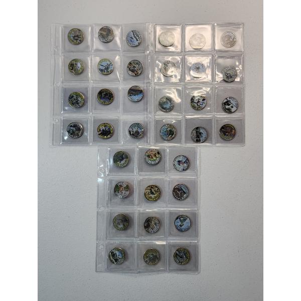 Collection of Commemorative Korean War Colorized Half Dollars FV: $18.00