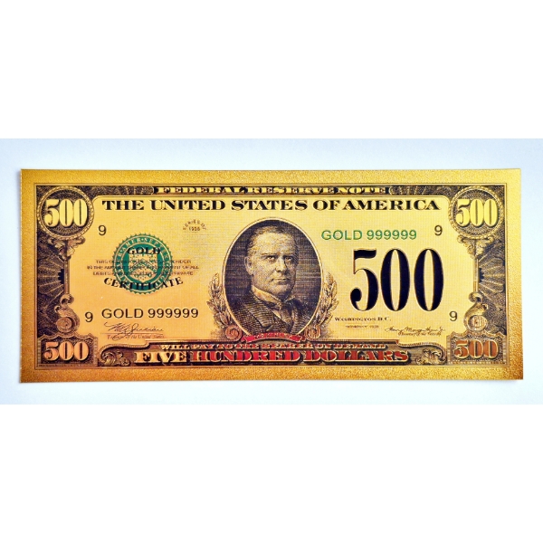 1934 US "$500 " Gold Foil Note - PURE 24k (.999) Gold Foil They weigh approximately 3 - 4 grams