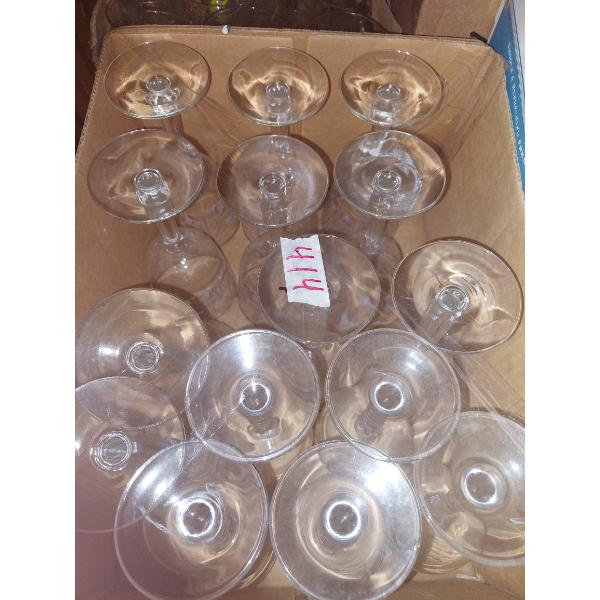 Box Lot - Beautiful Etched Crystal Goblets - See pics