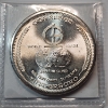 Image 1 : 1972 Universaro World Trade One Troy Ounce .999 Fine Silver Round