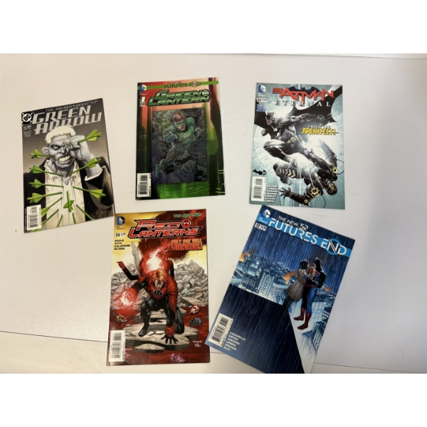Comic Books - Set of 5 Comics - Green Arrow - Green Lantern - Batman - Futures End - Red Lanterns