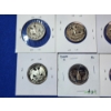 Image 11 : x18 Assorted Clad Proof Washington Quarters FV: $4.50