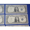 Image 3 : (8) U.S. Blue Seal $1 Silver Certificates: Series 1957 A & B 