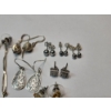 Image 4 : Nine Pairs of Sterling Silver Earrings - Various Styles - Total Weight: 14.2g