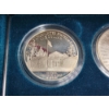 Image 2 : 1994 U.S. Veterans Commemorative 90% Silver Dollars 3 Coin Proof Set - Over 2 Troy Oz Silver!