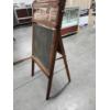 Image 4 : Antique Educational Scroll Chalkboard Easel - About 4ft Tall 