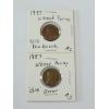 Image 1 : TWO ERROR COINS: 1957 Wheat Pennies - "BIE Die Break" & "BIE Error"