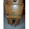Image 2 : Vintage Oak Upright Cabinet As Pictured - Needs Repair  50 T x 26 W x 14 D.   See Desc