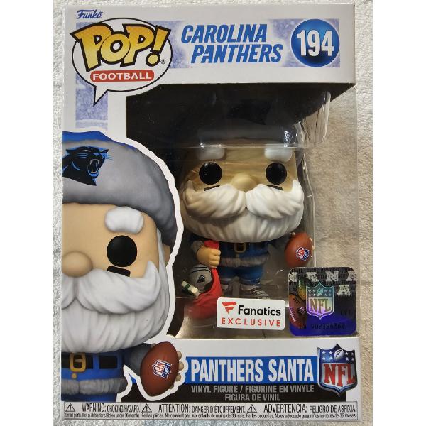 Funko Pop! Football #194 - Carolina Panthers Santa - NFL Licensed - Fanatic Exclusive Edition
