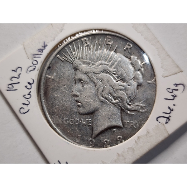 1923-D United States 90% Silver Peace Dollar from the Denver Mint!