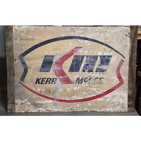 Vintage & Very Heavy "KERR McGEE"  Advertising Sign 64 x 48 + - See Description / Pics
