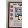 Image 2 : Coin & Medal Display Featuring Abraham Lincoln & John F. Kennedy - Face Value: $0.54