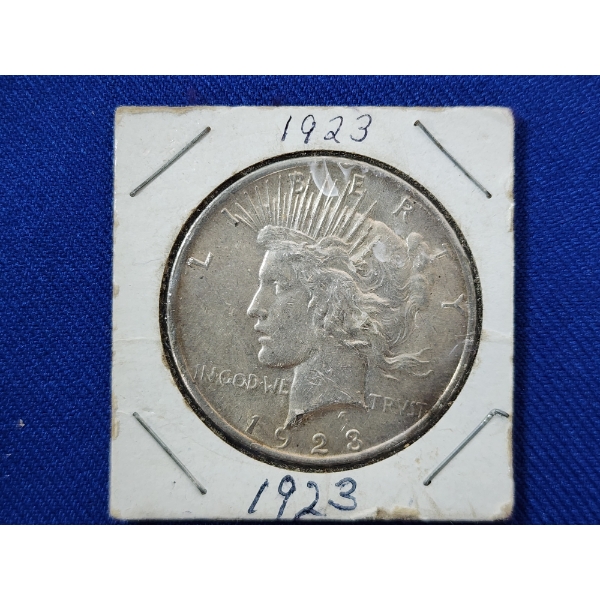 1923 90% Silver Peace Dollar