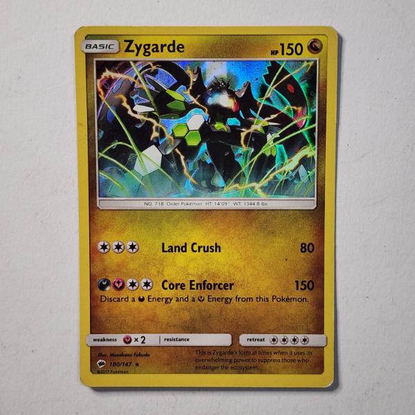 Zygarde 100/147 Holo Rare Vintage Pokemon Trading Card