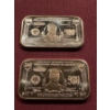 2 - President William McKinley $500.00 - .999 Fine Copper Troy Ounce Bars - Mint Conditio