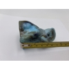 Image 4 : Degenhart Glass Dog Figurine - Blue Marbleized - ~2.5 inches
