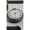 Image 6 : Antique Silver H Harvey London Size 18 Pocket Watch With Key - Non-Working - Weight: 135.6g