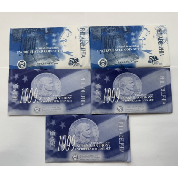 1999 United States Mint Uncirculated Coin Sets -Philadelphia