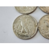 Image 10 : Four Assorted Years 90% Silver Walking Liberty Half Dollars - FV: $2.00