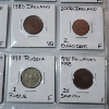 Image 4 : Two Binder Pages Filled with Assorted World Coins: Ireland, Russia, Great Britain, Isreal, & More! 