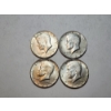 Image 1 : Lot of 4 Kennedy 40% Silver Half Dollars x2 1966 & x2 1967