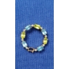 Image 1 : 10K Gold Pendant With Multi-Colored Stones - Weight: 2.3g