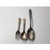 Image 1 : 3 Silver-Plated Utensils "Baby" Imperial Fork and Spoon & W.M. Rogers Spoon TW: 51.7g