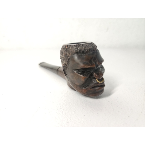 Vintage Wooden Tobacco Head Pipe in Excellent Condition