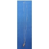 Image 4 : 10K Gold 19" Necklace With 10K Gold Infinity Shaped Amethyst Pendant & Matching Earrings-Weight 5.6g