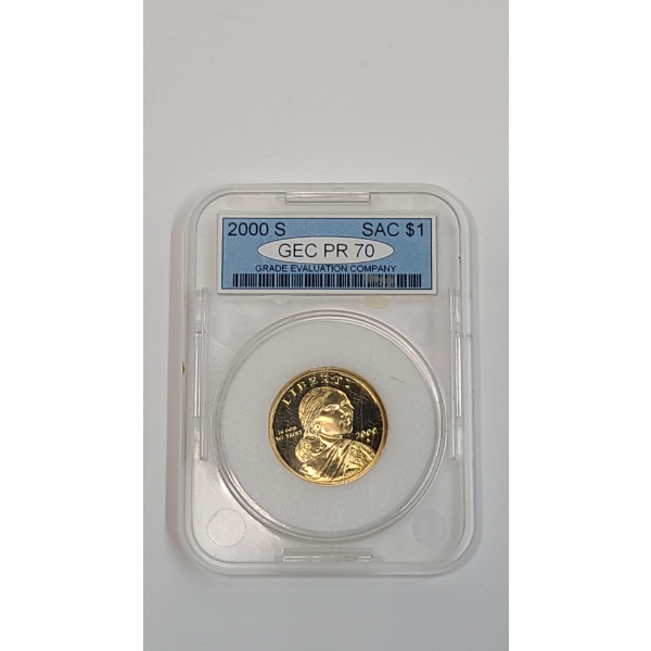 GEC 2000-S PR 70 Sacagawea Dollar 