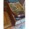 Image 10 : Unique Fantastic Example! - Ladies Personal Secretary Desk  & Chair - Hand Painted - Inlay - Leather