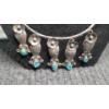 Image 3 : Lot Of Assorted Sterling Jewelry Including (2) Necklaces, Rings & Bangle