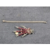 Image 1 : Sterling Silver Broch & Bracelet Weighing Total of 47.9 Grams